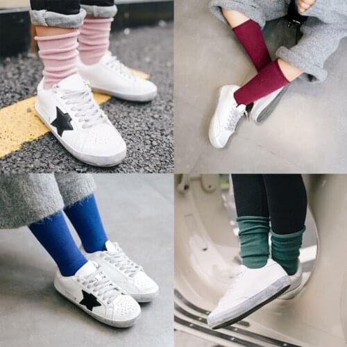 New Arrived Soft Cotton Childrens Socks Solid Girls Boys Socks Warm Kids Socks For 1-10 Year old