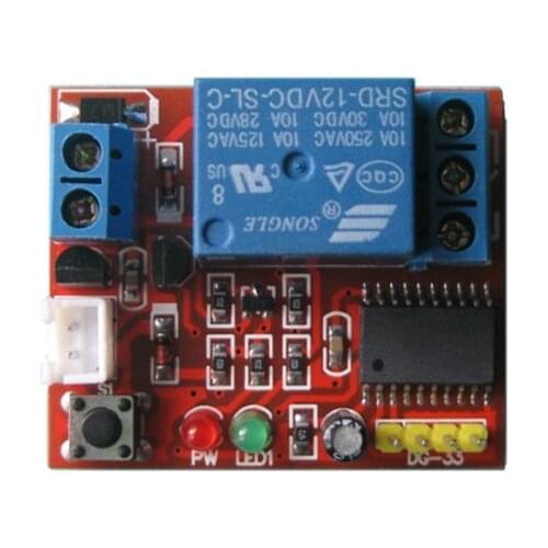 Taidacent 5V 12V One Push Button Start Stop Relay High/Low Level Trigger Bistable Bistable Contactor Switch Self Latching Relay