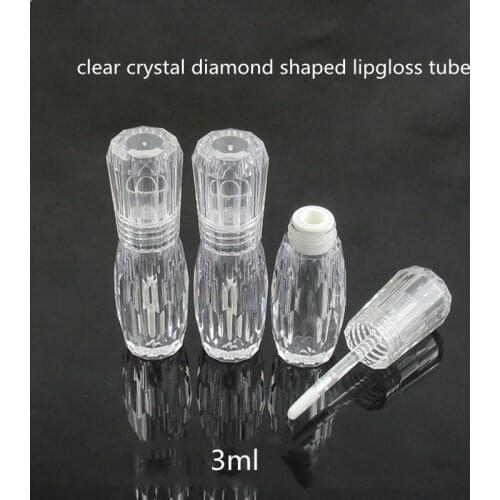Wholesale 3ML Clear Empty Lip Gloss Tube Lipgloss Tube Liquid eye shadow tube Empty Mini Lipgloss Sample Bottle