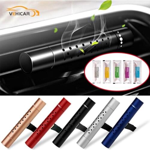 VEHICAR Car Interior Freshener Vent Clip Outlet Air Condition Diffuser Solid Flavoring Perfume Fragrance Auto Smell Air Purifier