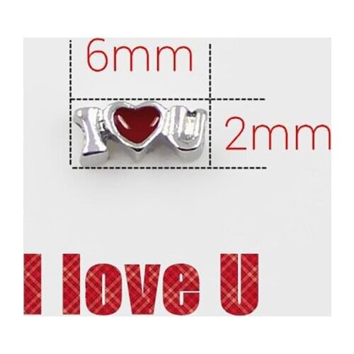 20Pcs/lot I Love You Floating Charms Hand-made DIY for Glass Lockets