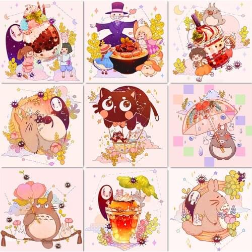 QIZITENG 5D Cute Cartoon Picture Diamond Mosaic DIY Full Square Round Diamond Embroidery Handmade Crafts Home Decoration Gift