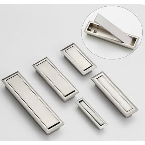 JD Japanese Style Tatami Handle Concealed Installation Door Invisible Hardware Wardrobe Drawer Embedded Handle