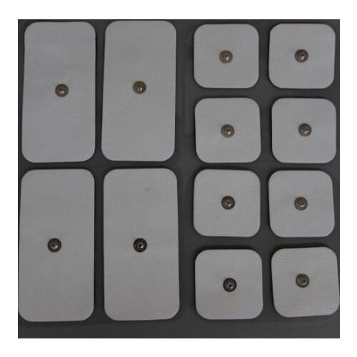 12pcs SELF-ADHESIVE DUAL SNAP ELECTRODES FOR COMPE Compex Muscle Stimulators