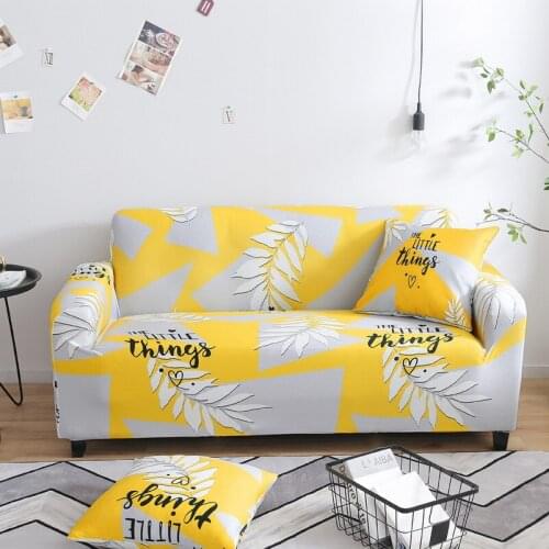 New Plants Sectional Stretch Sofa Covers Elastic Slipcovers All-inclusive Polyester Sofa Cushion Sofa Towel for living room39