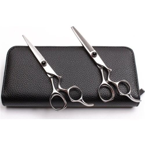 1Pair C9016 5.5" JP 440C Customize Logo Professional Hairdressing Scissors Cutting Shears Thinning Scissors Barber Hair Scissors