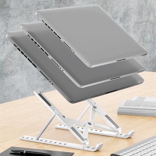 1Pc Portable Laptop Stand Adjustable Notebook Stand For Foldable Laptop Holder Base