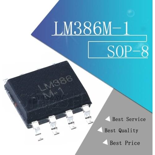 10PCS LM386M-1 SOP8 LM386M SOP LM386 SOP-8 MD Low Voltage Audio Power Amplifier new and original