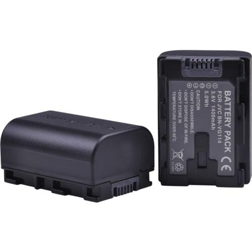 2x 1400mAh BN-VG114 BNVG114 BN VG114 Battery for JVC BN-VG107 BN-VG107U BN-VG107US BN-VG114 BN-VG114U BN-VG114US