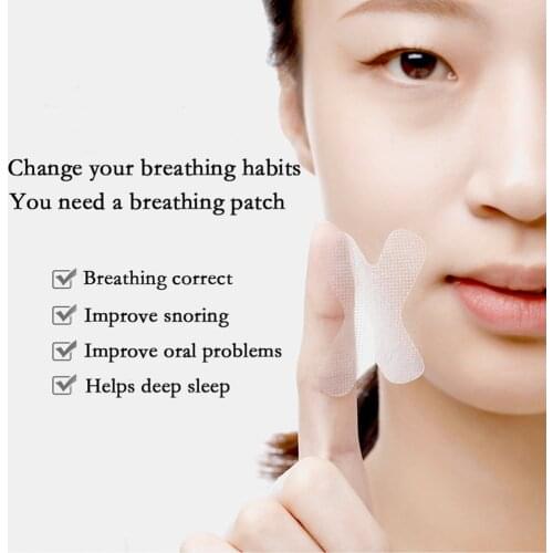 30pcs Snore Stopper Nasal Lip Stickers Breathable Snore Stopper Nasal Lip Stickers Sleeping Nose Mouth Guard Snoring Stickers