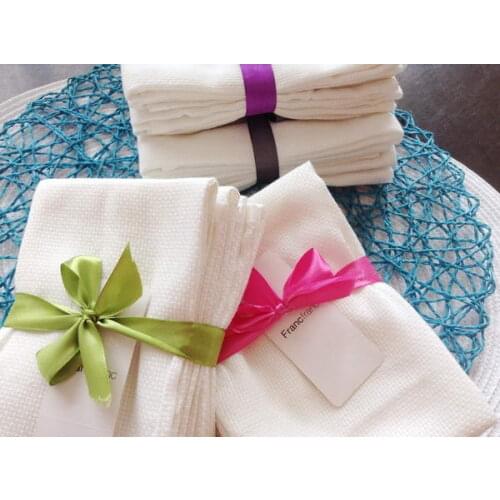 White kitchen napkin kitchen towel scouring pad 36x52cm 4pcs