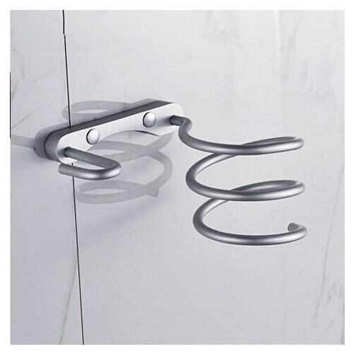 Aluminum material Bathroom hair dryer holder hair dryer shelf hair dryer rack bathroom accessories storage and rack and holder