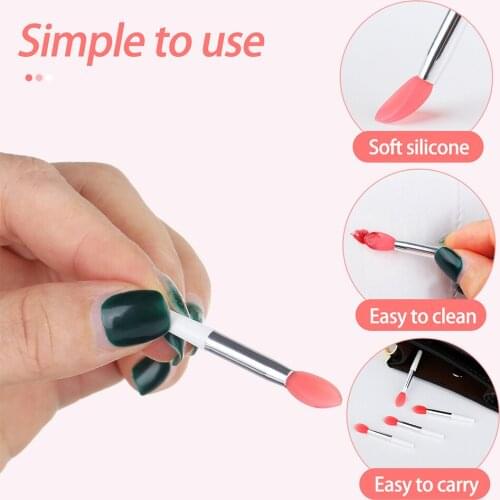 Applicator Makeup Plump Smoother Cosmetic Creative Lipstick Brush Set Silicone Lip Brush Exfoliating Lipstick Brush