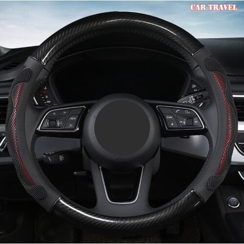 CAR TRAVEL Microfiber Leather Car Steering Wheel Cover For Luxgen U7 U5 U6 M7 V7 S5 S6