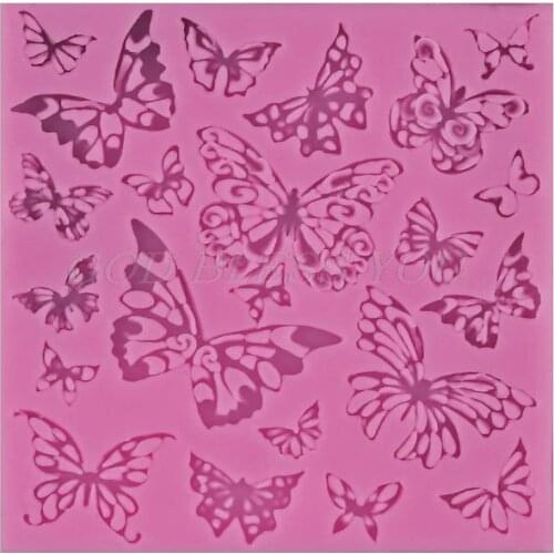 Handmade Butterflies Silicone Mold Candy Mold Mini for Cake Decor Polymer Clay Crafting Resin Epoxy Jewelry Making Drop Shipping