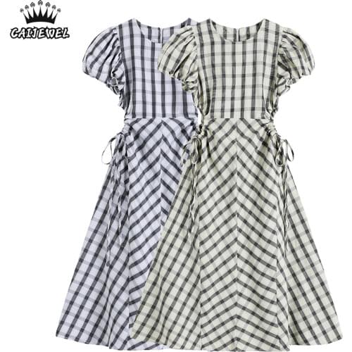 Модные платья в клетку CAIJEWEL China At AliExpress