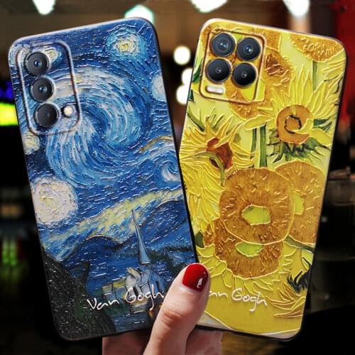For Fundas Realme 8 Pro Case Cover For Real me Realme 8Pro 4G 5G Case Cute 3D Art Coque Soft Base Sunflower Phone Cases Bumper