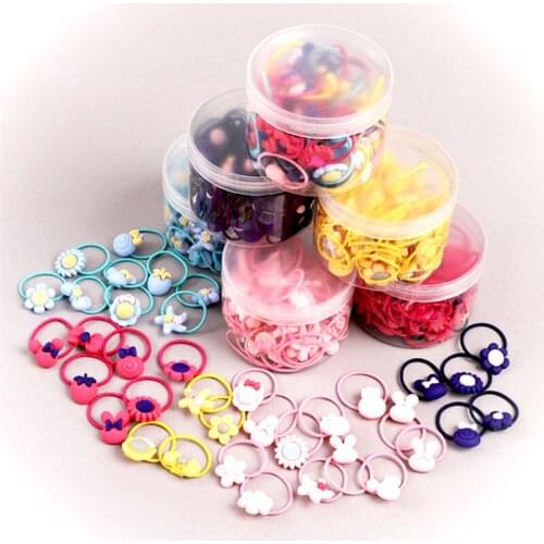 20pcs/Lot Elastic Tiny Rubber Bands Hair Ties Accessories For Baby Girl