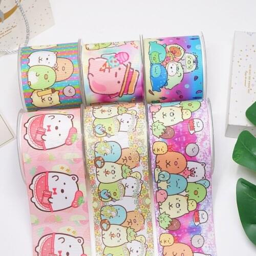 DIY Cartoon Printed Grosgrain Ribbon For Craft Supplies Sewing Accessories 5 Yards, Planar Resins Mold 10 Pieces. 54645