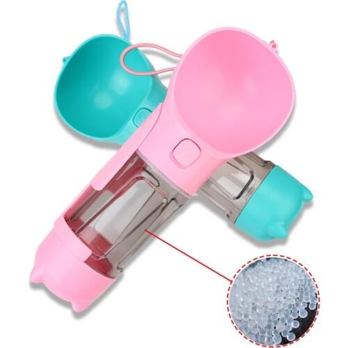 Pet Feeder Dog Bowl Pet Water Dispenser Drinking Outdoor 300ml Portable Pet Dog Water Bottle For Small Large Dogs Puppy Cat