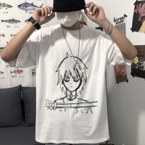 Gothic Hip-hop Streetwear Tops Oversized T-shirt Women Graphic Tee Unisex Short Sleeve T-shirt Casual T Shirt Female Clothing