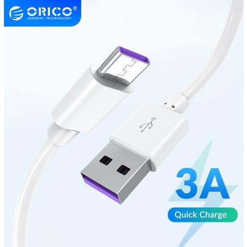 ORICO 3A USB Type C Cable Fast Charging Cable for Huawei P30 Mate 20 Pro Xiaomi Mi 9 HTC for Macbook LG G5 Mobile Phone Charger