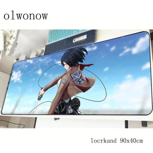 Attack on titan mouse pad Mass pattern 900x400x2mm mousepads best gaming mousepad gamer Popular mouse pads keyboard pc pad