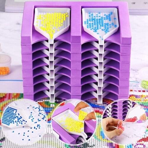 16 Slots Diamond Painting Tray Organizer Diamond Painting Accessories Tray Diamond Painting Tools Kits Organizer