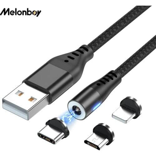 Melonboy magnetic charger usb c cable micro usb mobile phone cable charger for iPhone 12 pro max Huawei Xiaomi Android cabo usb