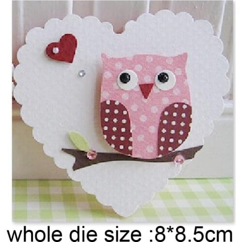 Metal cutting dies heart shape frame owl cut die mold decoration Scrapbook paper craft knife mould blade punch stencils dies