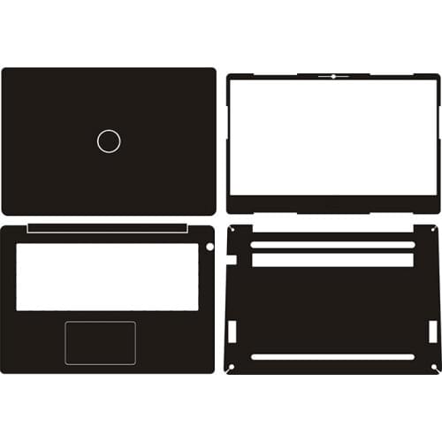 Laptop Sticker Skin Decal Carbon fiber Leather Cover Protector for Dell Vostro 5481 14"