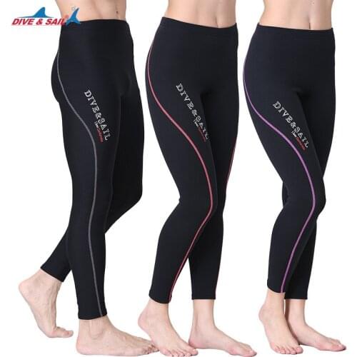 DIVE&SAIL 1.5MM Neoprene Men Women Diving Pants Wetsuit Ankle-length Swimming Pants Snorkeling Rowing Sailing Surfing Keep Warm