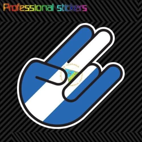 Nicaraguan Shocker Sticker Die Cut Decal Self Adhesive Vinyl Nicaragua NIC NI Stickers for Motos, Cars, Laptops, Phone