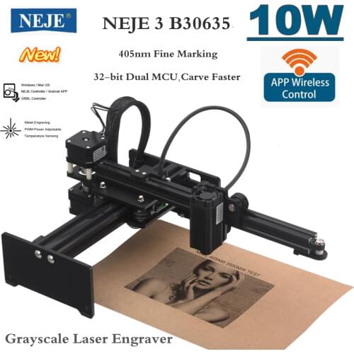 NEJE Master 2S 15W CNC Laser Engraver Desktop DIY High Speed Laser Printer for LOGO Image Carving with Bluetooth APP Control