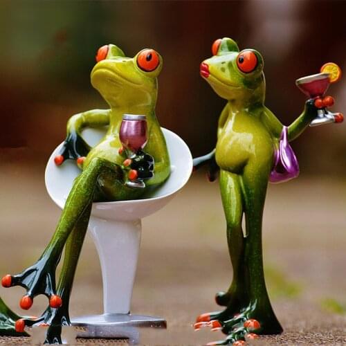 Simple Modern Creative Resin Bullfrog Accessories Restaurant Hotel Furnishings Crafts Home Livingroom Table Figurines Decoration