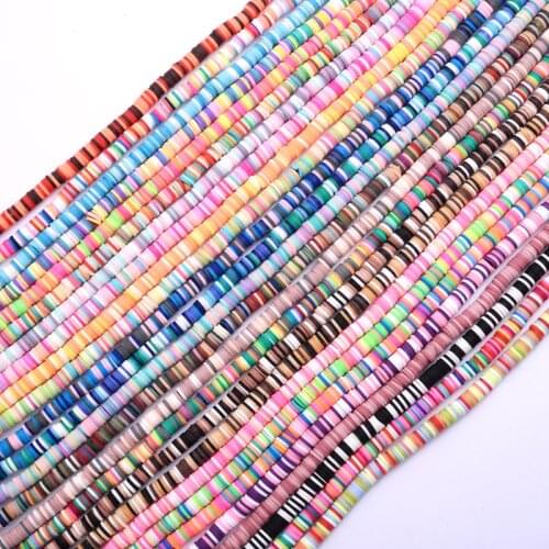 6mm Multi Color Blend Flat Round Polymer Clay Beads Chip Disk Loose Spacer Handmade Beads For Jewelry Making Diy Accessories