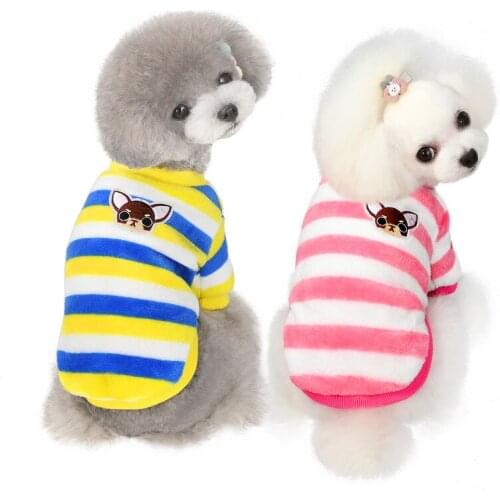 Dog Sweater Dog Clothes Winter Pet Clothes Cat Small Dog Pet Clothes Striped Sweater Pet Sweater Pet Supplies