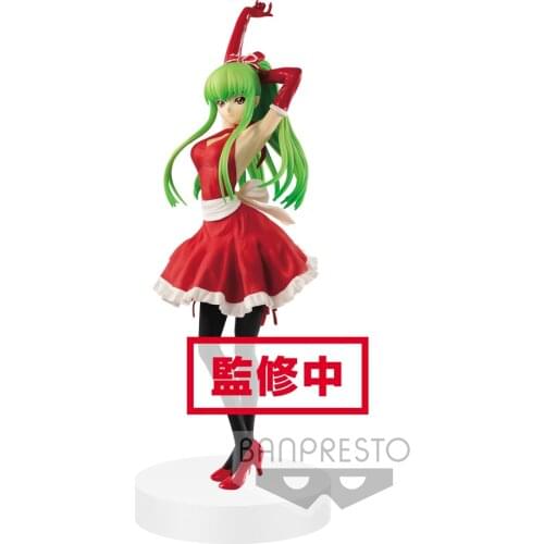 Tronzo Original Banpresto EXQ Figure Code Geass Lelouch of The Rebellion C.C. Santa Dress PVC Action Figure Toys For Christmas