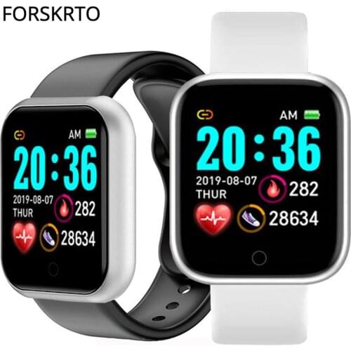 Y68 Smart Watch Blood Pressure Monitor Smart Clock D20 Waterproof Sport Smartwatch Watch for Android IOS