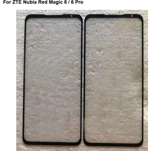 High quality For RedMagic 6 Front Outer Glass Lens Touch Screen Outer Glass without Flex cable For Red Magic 6 Pro