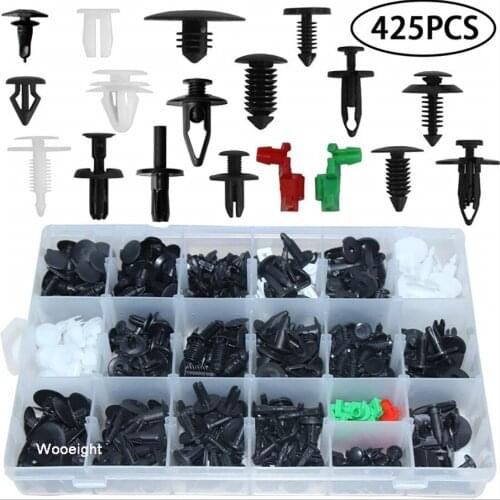 Wooeight 425Pcs Tailgate Handle Lock Rod Retainer Door Clips Rear Tail Handle Buckle Fasteners Fit For Ford Car Accessories