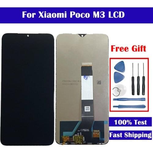 6.53" For Xiaomi POco M3 LCD Display With Touch Screen 10-Touch M2010J19CT/CG Assembly Free Shipping