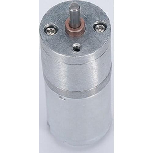6V/12V/24V 12~1360RPM 25GA370 High Torque Reduction Electric Motor Eccentric Output Shaft Reduction Geared Motor