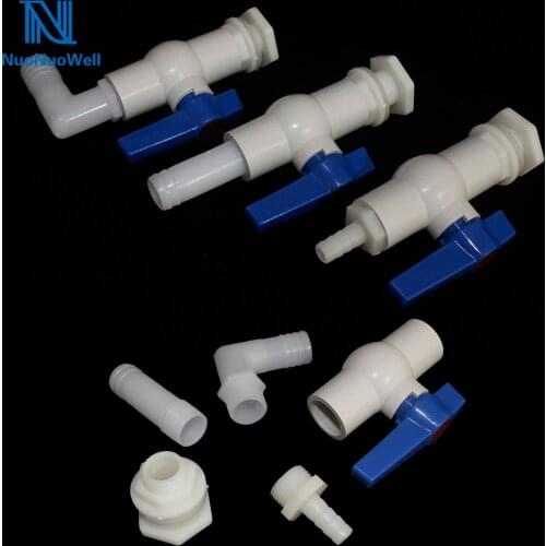 Aquarium Fish Tank Bulkhead Drainage System With Valve Water tower Joint Bucket Accessories For 10/20MM Outlet Flexible Hose