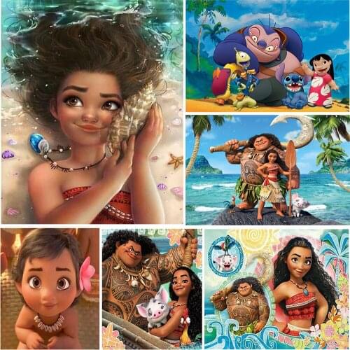 Full Drill Diamond Painting Disney "Stitch Lilo Series" 5D DIY Diamond Mosaic Embroidery Cross Stitch Home Decoration