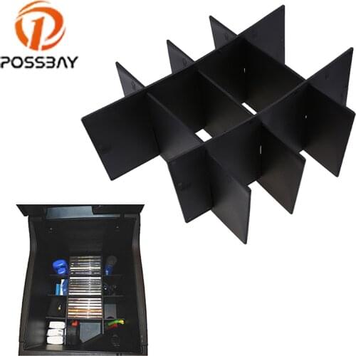 POSSBAY Car Armrest Storage Box Container Partition Auto Center Console Organizer Divider for Toyota Tundra 2014 2015 2016 2017