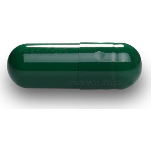 Free Shipping!!! 5000 Pieces / Carton Size 0 Empty Joined Gelatin Capsules For Capsule Filler Machines Dark Green Colored
