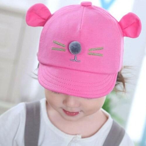 Fashion Baby Toddler Kids Peaked Baseball Cap Hat Boys Girls Pink White Blue Casual Caps 2-5Years
