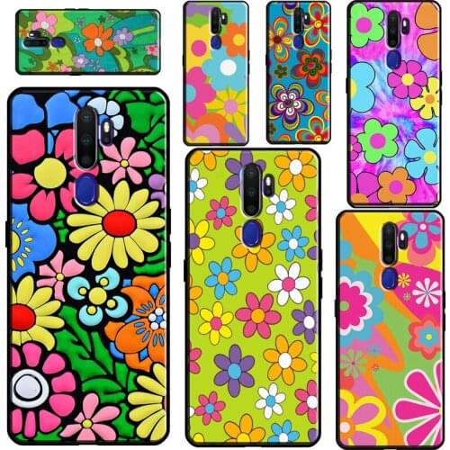 Groovy Flowers Hippie Bohemian Floral For OPPO A31 A53 2020 A5 A9 A1K A15 A3S A5S A52 A72 A92 A83 A91 A93 Reno2 Z F5 F7 Case