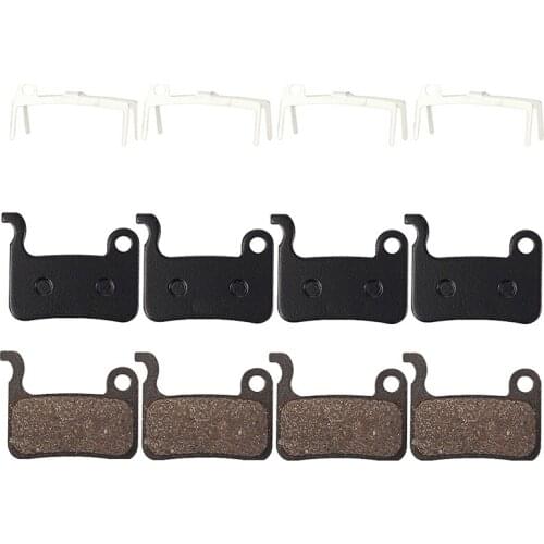 4 Pairs MTB Bicycle Resin Disc Brake Pads for Shimano Deore M596 M595 M535 SLX M665 XT M775/776/765 XT/R M975 M966 M965